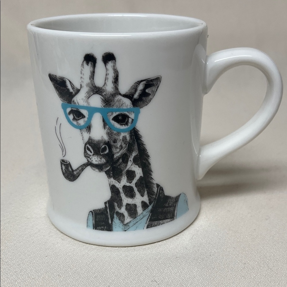 Giraffe Design White Coffee Mug